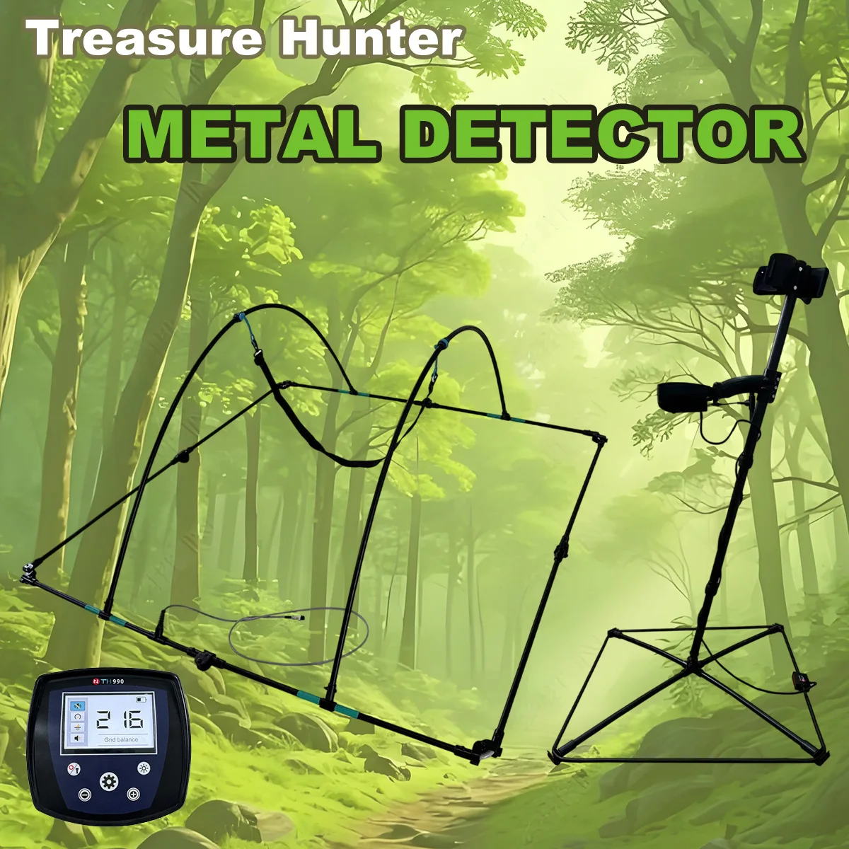 

2024 Newest Treasure Hunter TH-990 Advanced Gold Detector Machine Deep Earth Metal Detector for Treasure Hunting for Sale