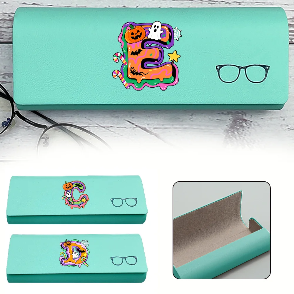 

Hard PU Myopia Glasses Box New Fashionable Sunglasses Storage Box High Quality Reading Glasses Case Candy Letter Pattern