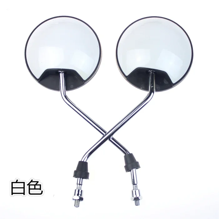 For Small turtle motorcycle electric vehicles into the rearview mirror Yadi side mirror convex mirror paint 8mm