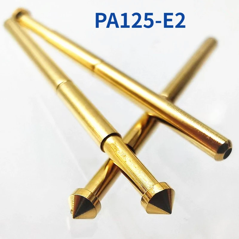 

100PCS/bag Gold-plated PA125-E2 Conical Spring Test Needle With Outer Diameter 2.02MM and Length 33.35mm For ICT Testing