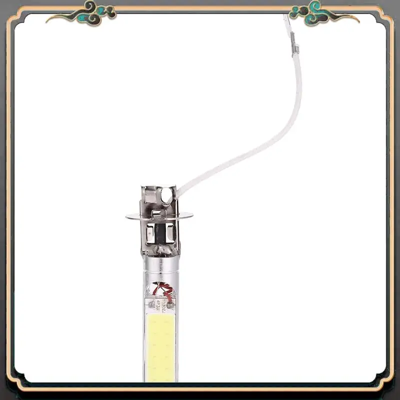 

M45K-2 Pcs H3 15W LED COB DRL Lamp White Xenon Driving Head Light Bulbs
