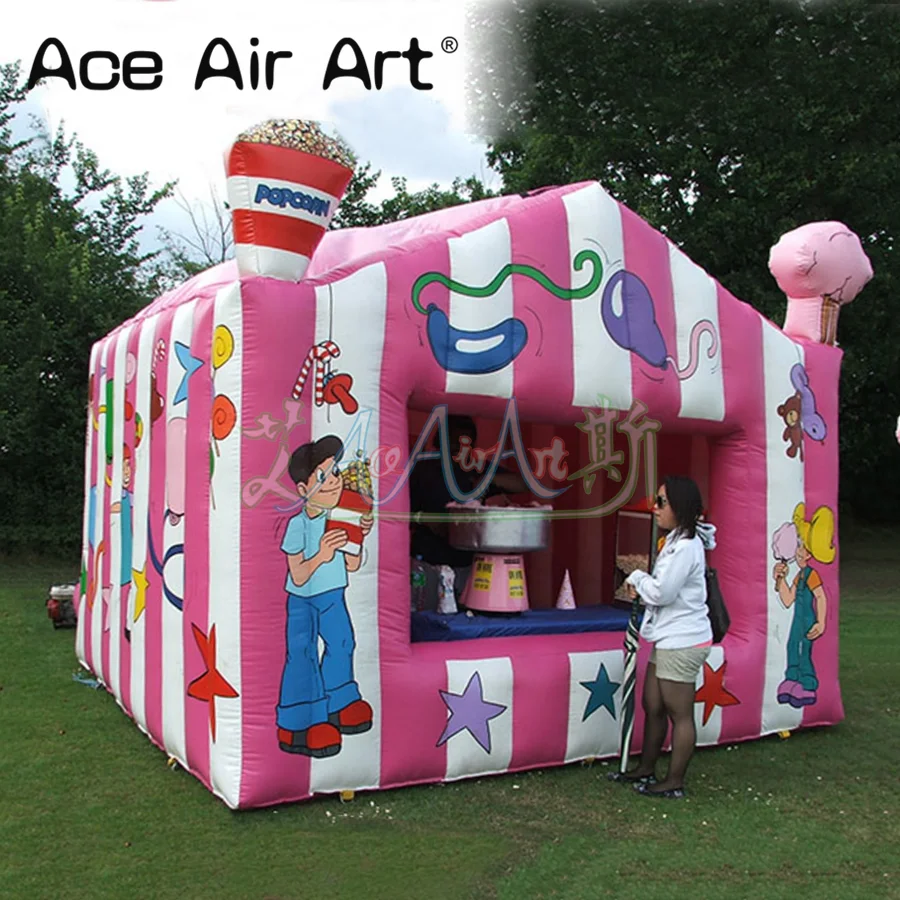 Custom Inflatable Candy Booth for Outdoor Games, Treat Shop,Ice Cream Stall