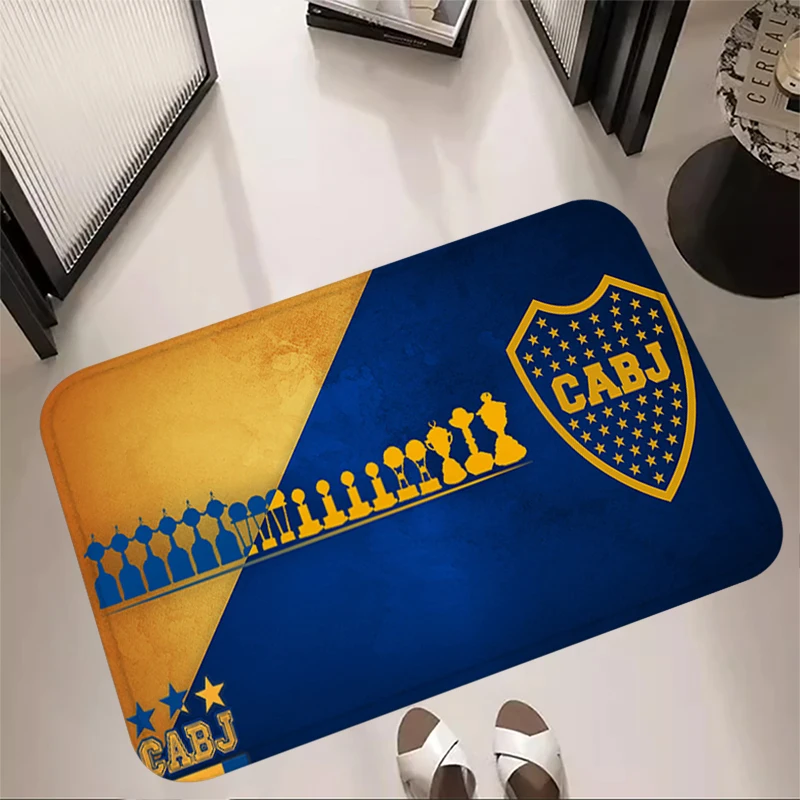 Entrance Doormat FootballCorridor Carpet Living Room Rugs Foot Carpets Bath Rug Floor Mat Non-slip Boca Juniors Hallway Mat Home