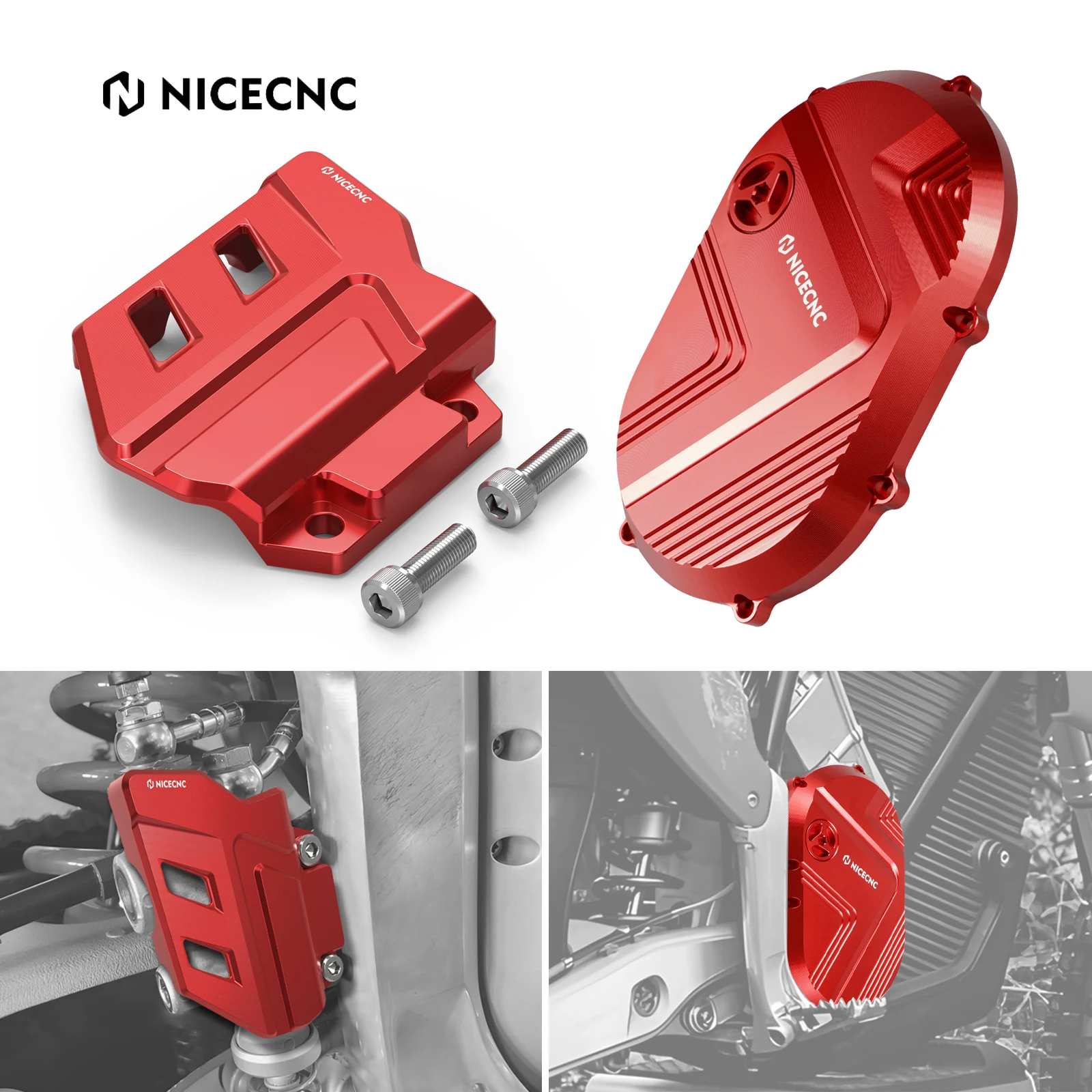 

NICECNC For Stark Varg EX 2024-2025 Rear Brake Master Cylinder Guard & Right Motor Cover For Stark Varg MX Electric Dirt Bike