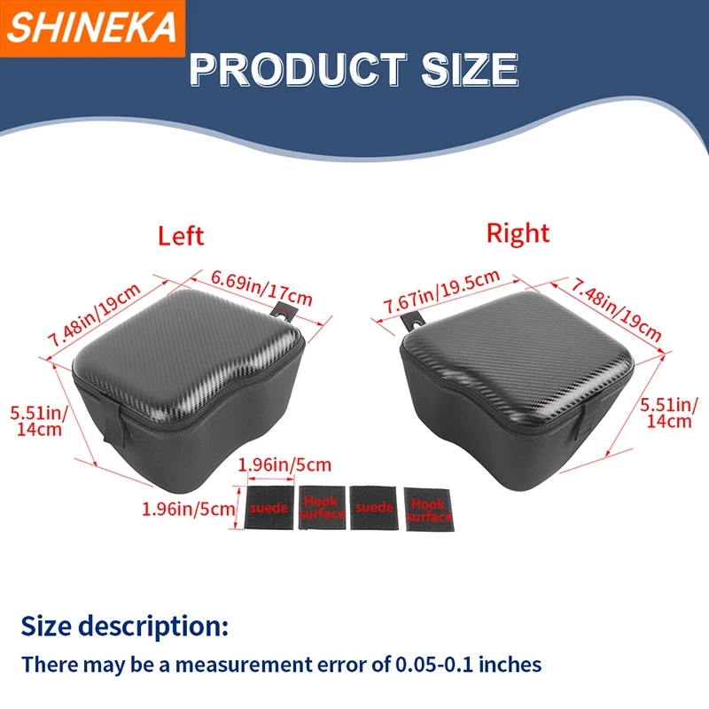 SHINEKA تستيفها مناسبة لسيارة جيب رانجلر JL 4-Door 2024 2025 صندوق تخزين جانبي لصندوق السيارة ملحقات داخلية منظم #6