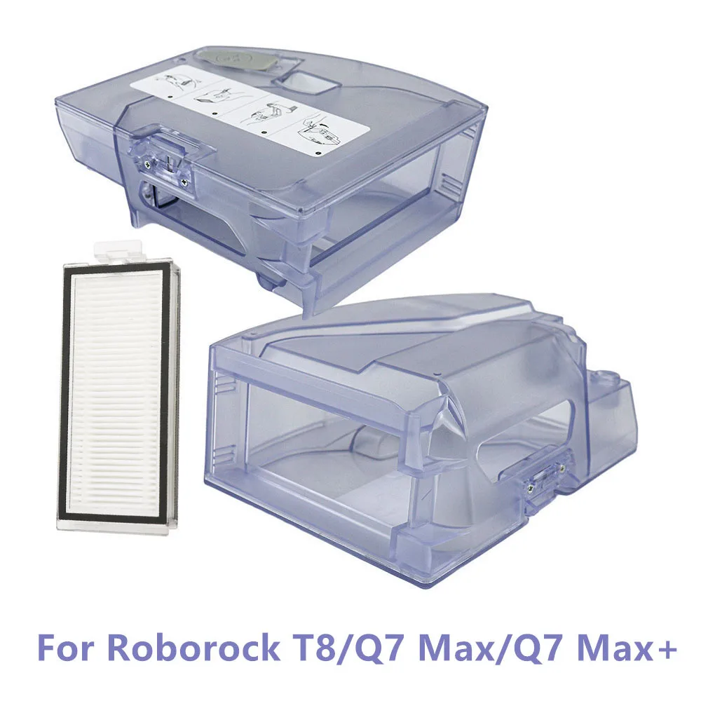 ตัวกรอง HEPA แบบ2 in 1ถังเก็บฝุ่นสำหรับ T8 roborock/Q7 MAX/Q7 Max + ตัวกรองเครื่องดูดฝุ่น