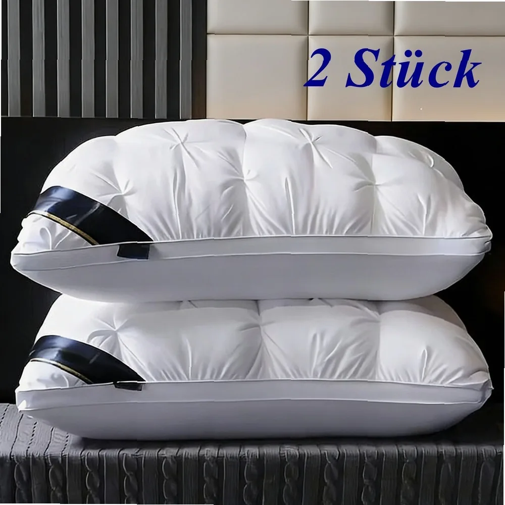 Luxury Extra Large Hotel Pillows 2 Pack – Soft Neck Support Sleeping Pillow, Breathable Moisture-Absorbing Bed Pillow
