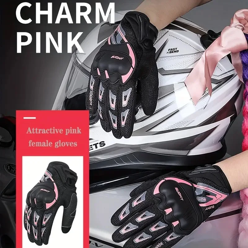 

Summer Motorcycle Breathable Riding Gloves Men Women Motocross Racing Cycling Gloves Gant Moto Motorbike Full Finger Guantes gp