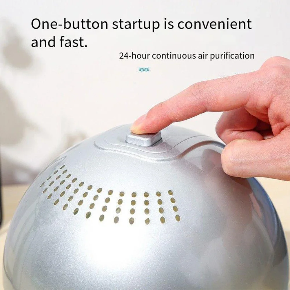 Освежитель воздуха Очиститель воздуха 24-часовое непрерывное использование Светодиодный светильник, меняющий цвет, комплексная очистка воздуха Удаление пыли