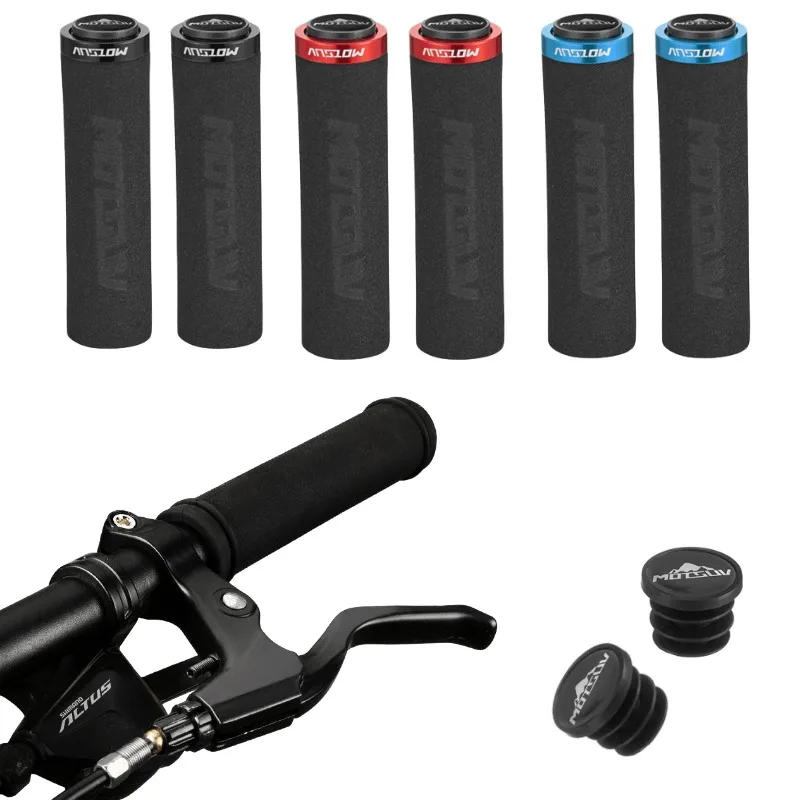 Ultraight Bicycle Grips Sponge Gauntlet MTB Cuffs Mountain Bike Handle Handlebar Cycling Accessories Anti-skid Outdoor