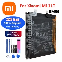 2025 Years New BM59 Original Battery For Xiaomi Mi 11T 5000mAh High Quality Phone Replacement Batteries In Stock Fast Shipping