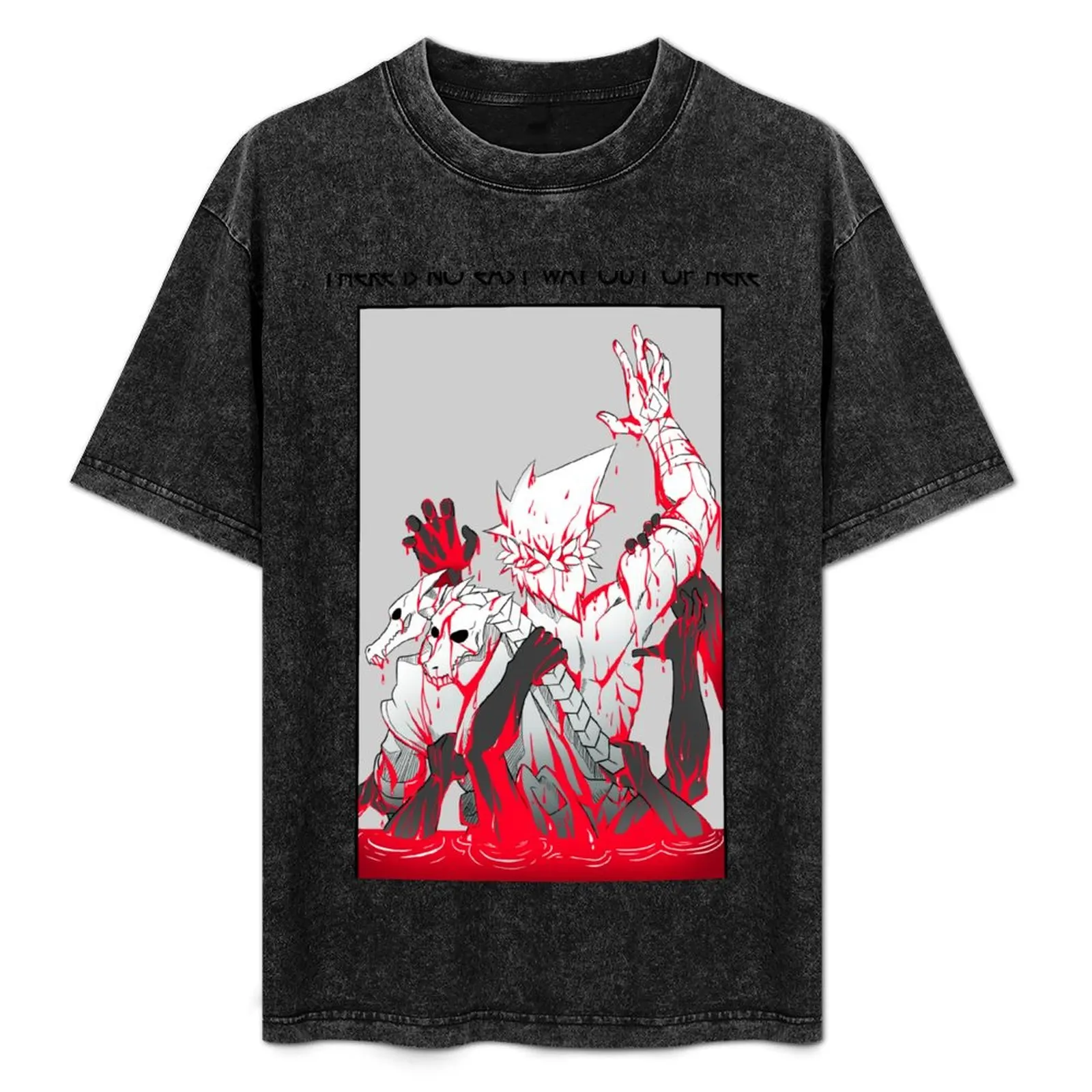 

There's No Easy Way Out Of Here T-Shirt anime oversized graphic tee oversized t shirts for men