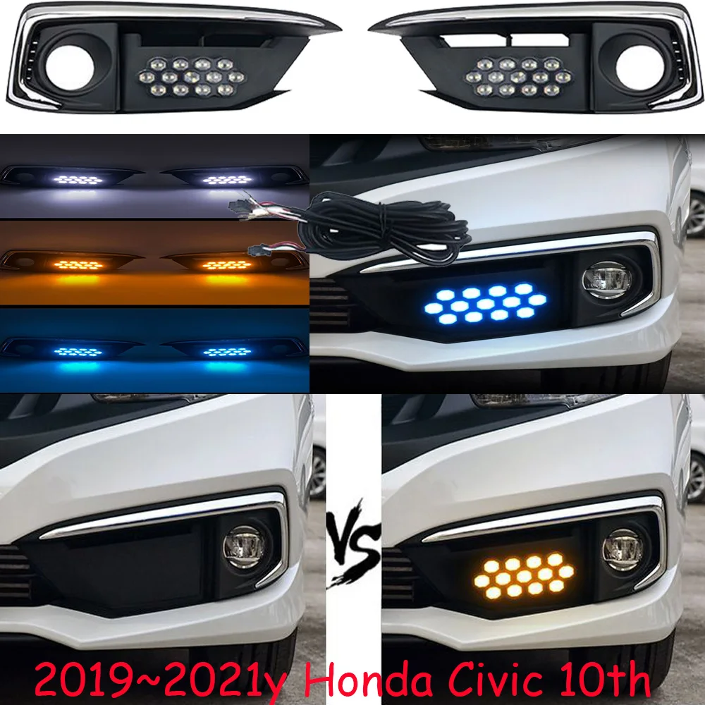 

Dynamic car bumper headlamp for honda civic headlight 2019~2021y LED for honda civic daytime runng light head light