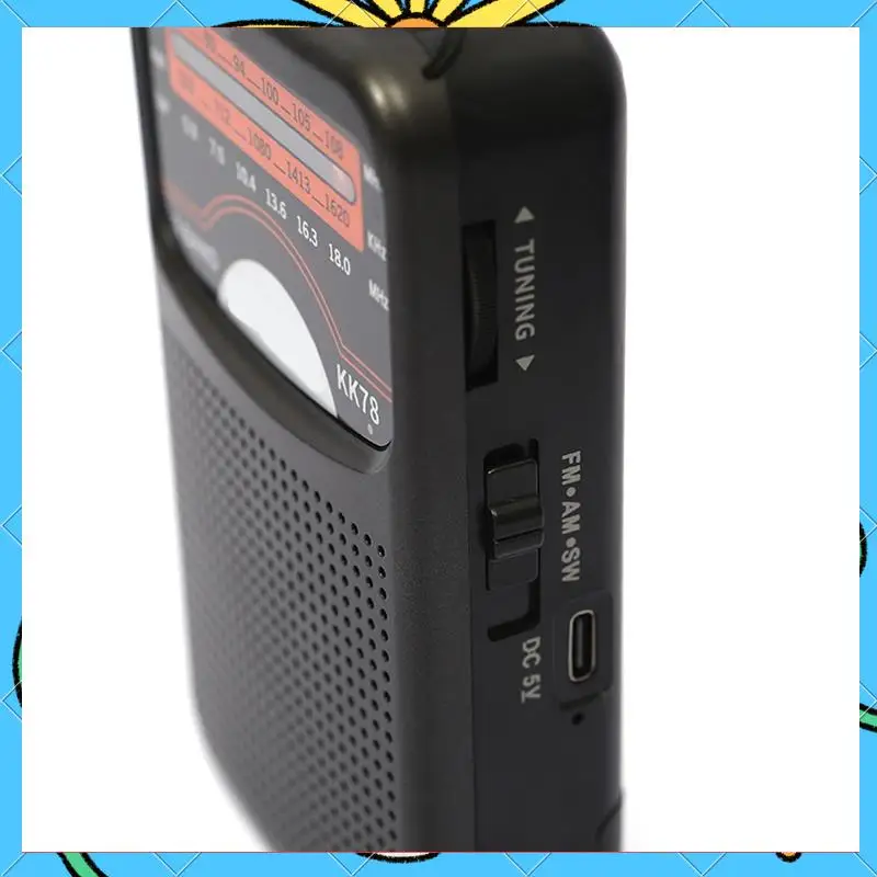

Kk78 Universal Emergency Radtio Portable Sw/Am/Fm LCD Display Pocket Pointer Telescopic Angten-[A51I]