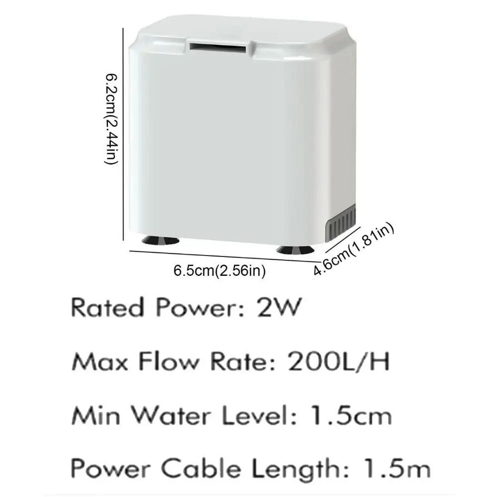 3 in 1 Low Water Level Turtle Filter Silent Plastic Water Circulation Pump 2W Waterfall Turtle Filter Pump for Turtle Tank