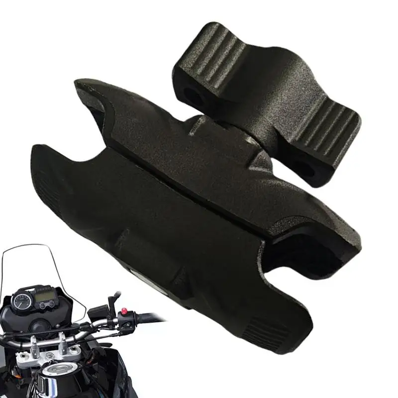 

Motorcycle Handlebar Clamp Mount Base Motorbike Handlebar Ball Clamp Mount Base Shock-Absorbing Tool Heavy Duty Alloy Support
