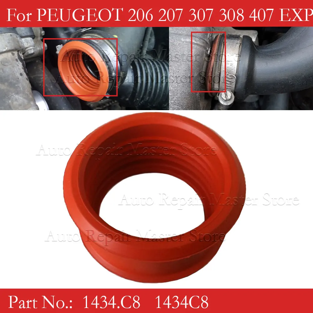 1434C8 Turbo Sleeve Rubber Turbo Air Pipe Sleeve 1434.C8 Dla PEUGEOT 206 207 307 308 407 EXPERT PARTNER 1.6 HDI