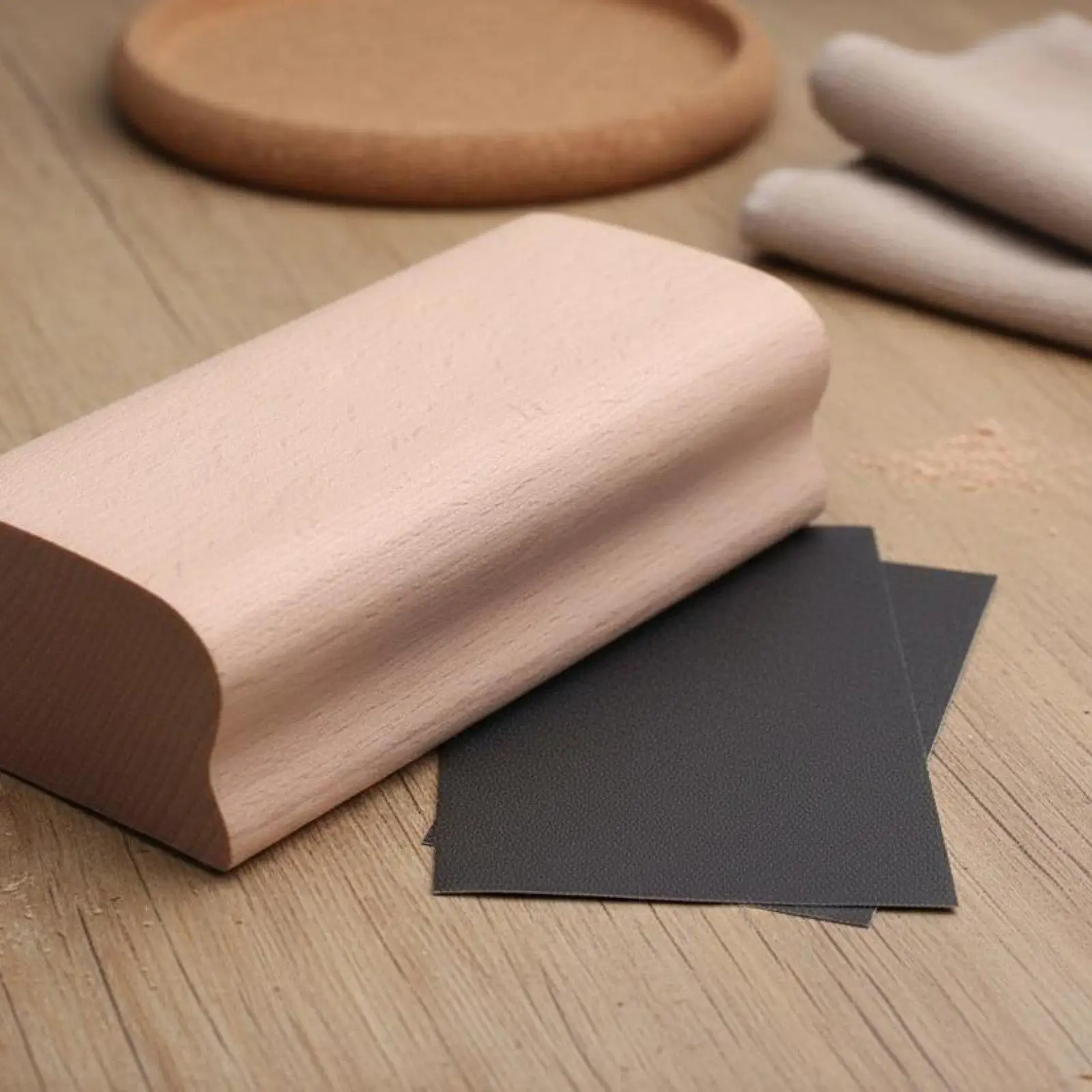 Fret Leveling Block Wooden Fretboard Curvature Beam for Rectifying Guitar Frets for Guitar Frets Polishing Kit Use - view 2