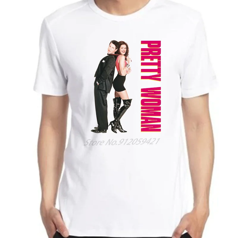

Pretty Woman Classic Movie Poster Graphic T Shirts Cotton Short Sleeve T-Shirts Oversized T-Shirt Tees Tops Mens Print T Shirt