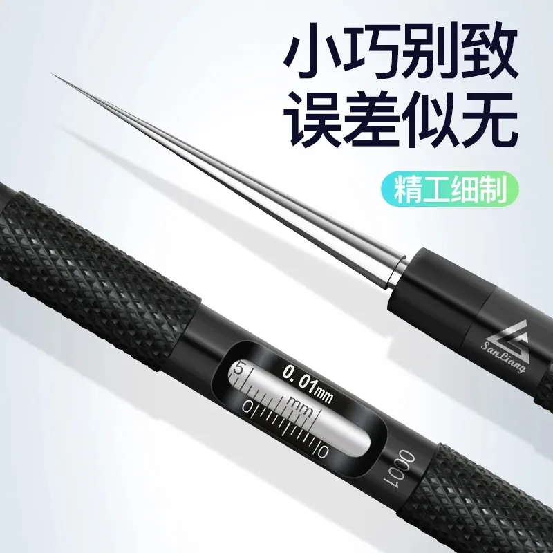 Conical bore gauge, inner diameter , high precision, no parallax, carbon steel plug , feeler, inner round hole measurement