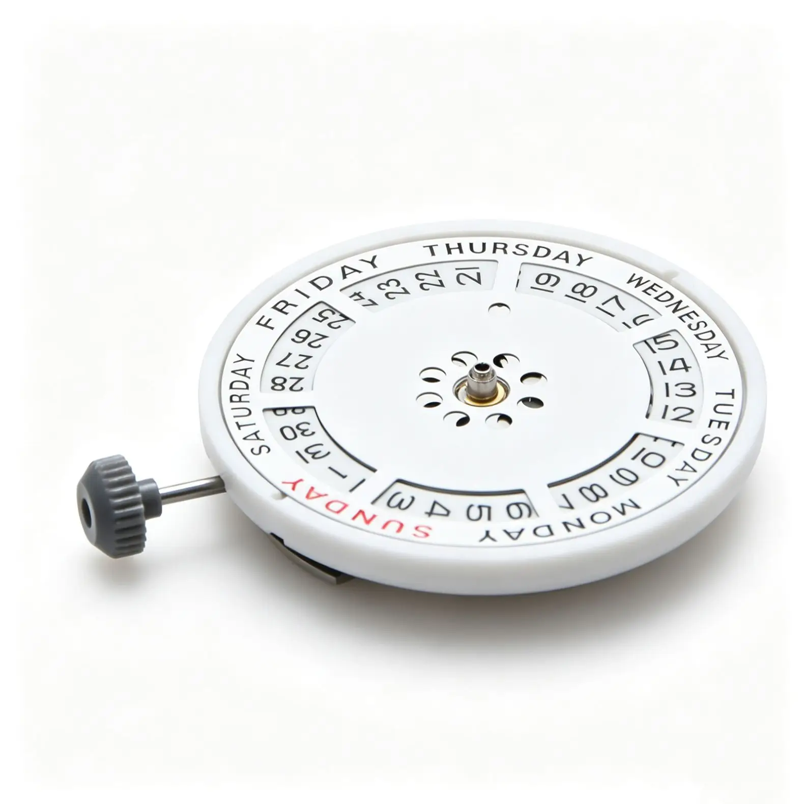 21 Jewels For Miyota 8285 Mechanical Automatic Movement 21,600 Vph Double Calendar Date At 3:00 Watch Movement Replacement image 5