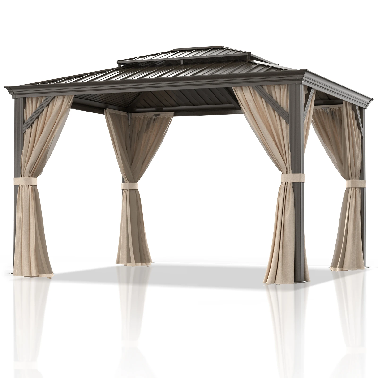 10'X12' Outdoor Double-roof Hardtop Gazebo