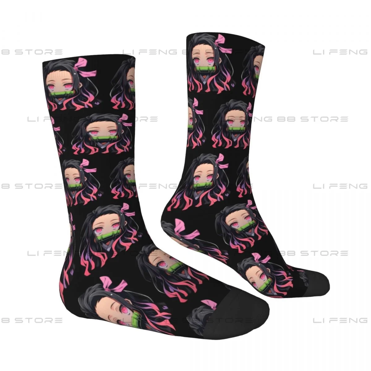 Kamado Nezuko Unisex Winter Socks Outdoor Happy Socks Street Style Crazy Sock