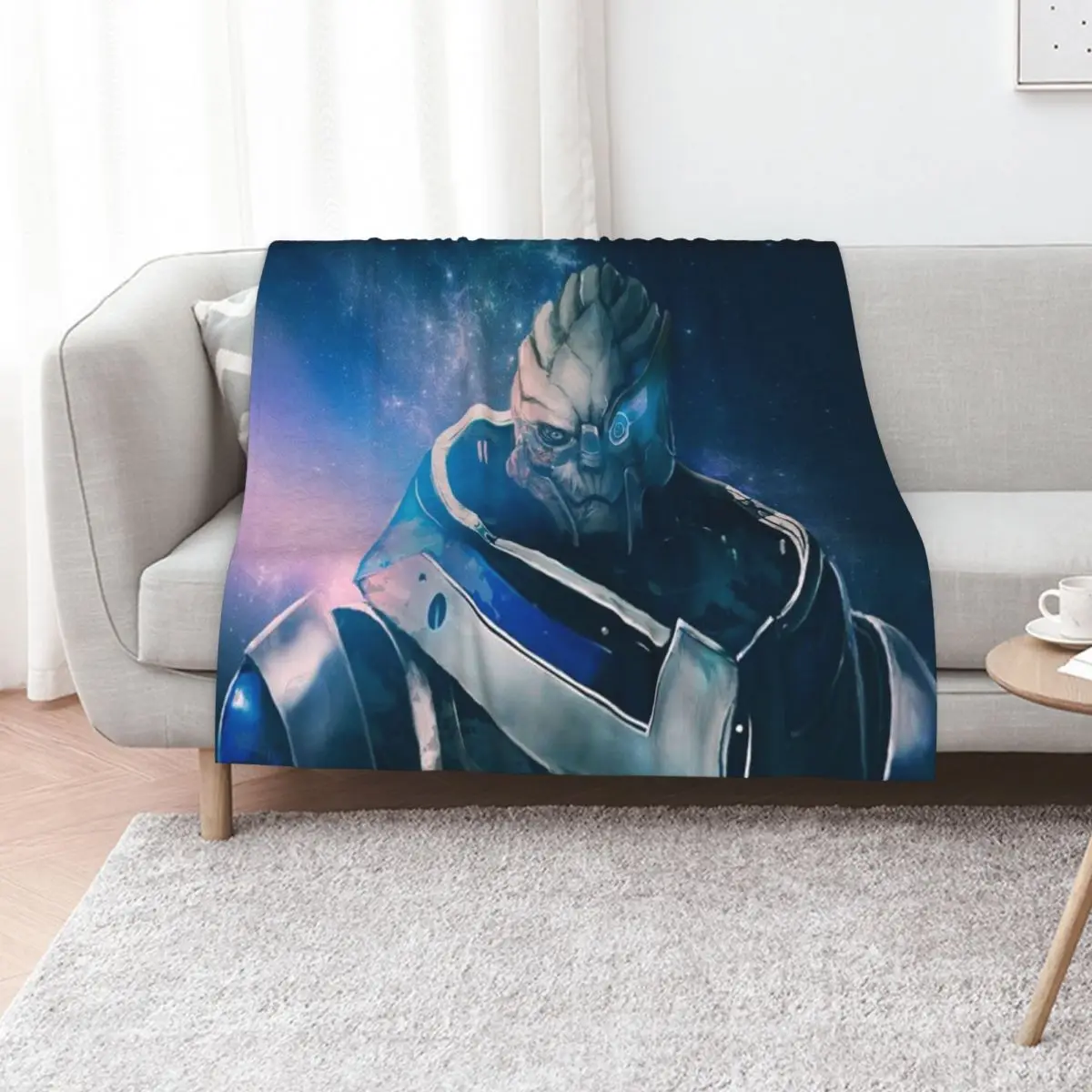 Garrus Vakarian Throw Blanket Sofa Quilt For Baby Summer warm winter manga Comforter Blankets