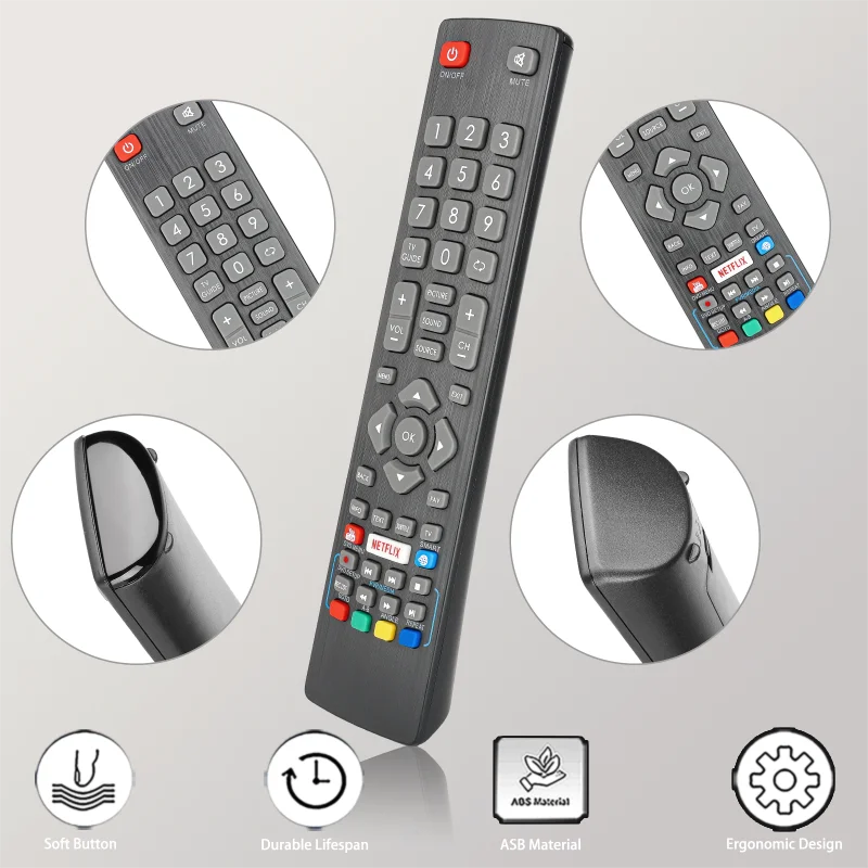 BLF/RMC/0008 For Freeview Remote Control Replacement With NETFLIX Button, For Freeview TV 32-138M-GB-11B4EGDPX-UK 32/148M-GB-11B