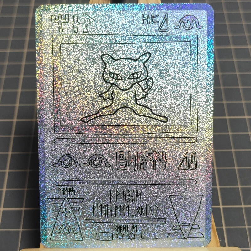 Diy Self Made Pokemon 25th Anniversary Ancient Times Mew Collection Card Collection Card Ptcg Anime Cards Gift Toys