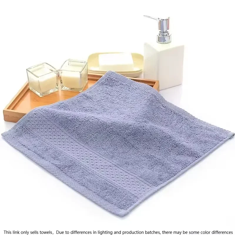 1Pcs White/Gray/Blue Hot Extreme Comfort Cotton Antibacterial Absorbent Face Towel Square Scarf Dry Body Wash Cloths