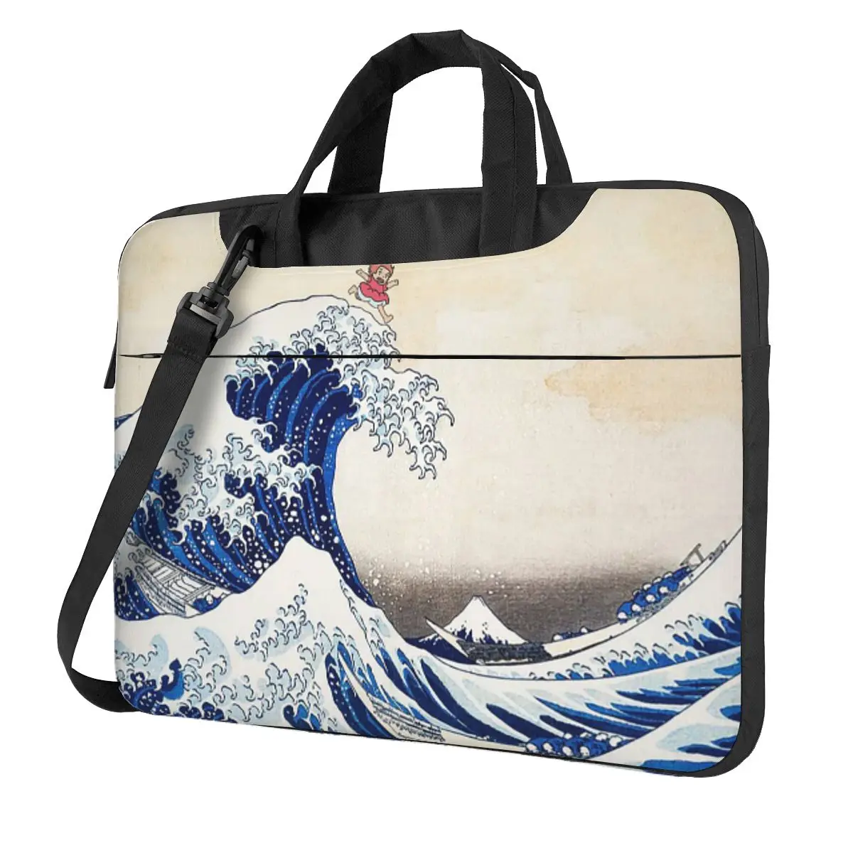 

Ponyo Riding The Waves сумка через плечо для ноутбука чехол для компьютера устойчивый защитный чехол для ноутбука Macbook Pro Lenovo