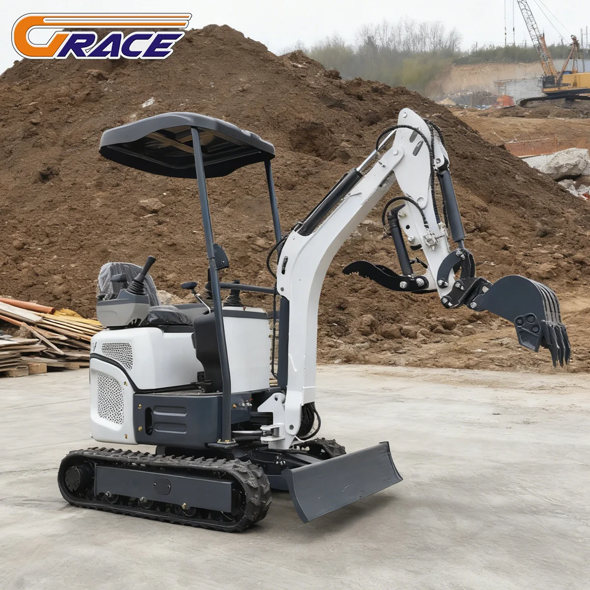 

China Mini Excavator Earthmoving Machinery Excavator New Sale Wholesale Best Seller Mini Excavator 1 Ton Mini Digger for Sale