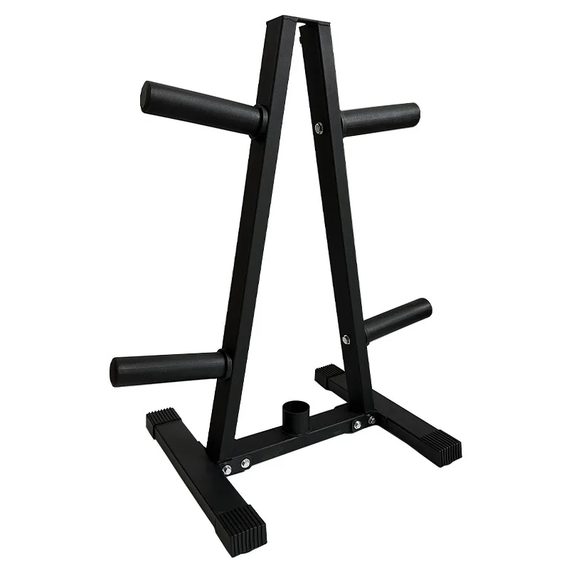 ชั้นวางบาร์เบลเหล็กอเนกประสงค์สำหรับเก็บแผ่นน้ำหนักแบบตั้งตรงจากโรงงาน - ปลอดภัย ทนทาน สีดำ ปรับแต่งได้สำหรับใช้ในบ้าน