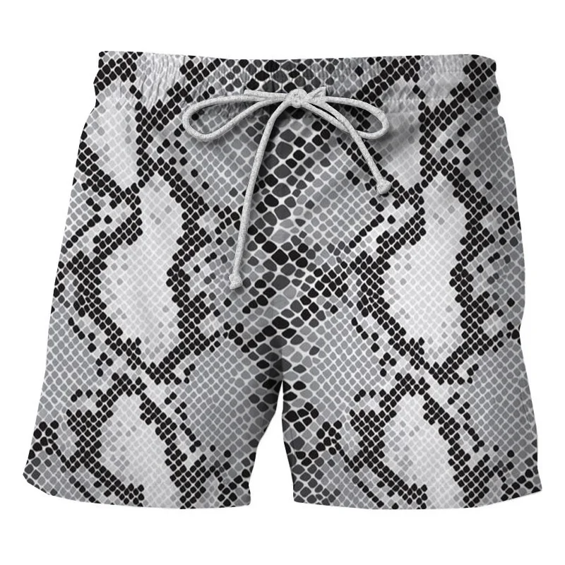 Fashion Men's Beach Shorts Personalized 3D Leopard Print Swim Trunks Summer Loose Casual Pants Boy Girl Street Gym Board Shorts