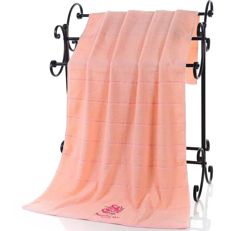 70X140CM الكبار الرجال والنساء عادي القطن المطرزة المناشف، مناشف الشاطئ، مناشف الحمام، سميكة
