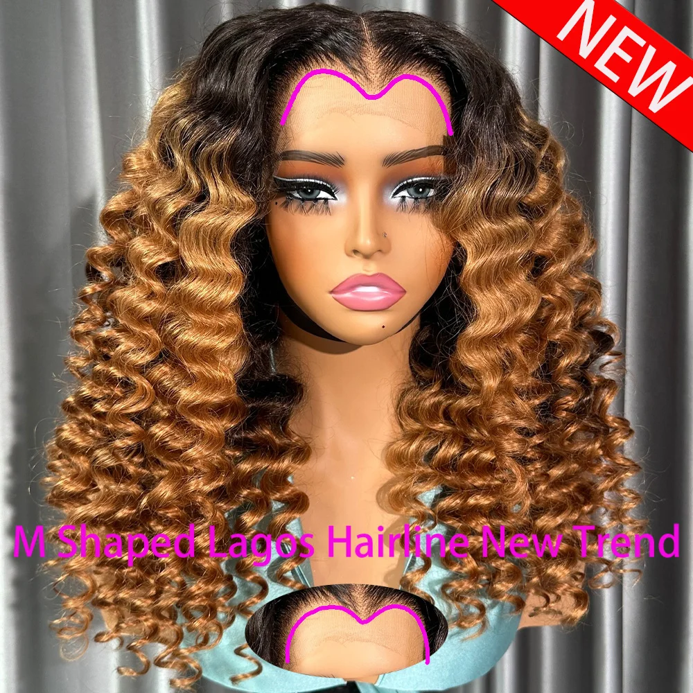 

Lagos Hairline Wig M Shaped Hairline Loose Wave Wigs Pre plucked 13x6/360 HD Lace Frontal Wigs Human Hair For Women 400 Density