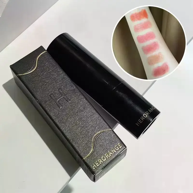 HERORANGE 3.5g Low Saturation Light Lipstick Multi-Purpose Stick Moisturizing White Natural Holding Mirror Lipstick