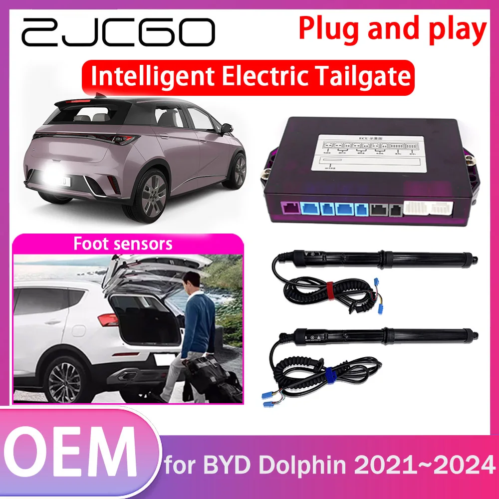 

ZJCGO Electric Tailgate Lift Drive Trunk Opening Tail Gate Lift Soft Close Car Door for BYD Dolphin 2021 2022 2023 2024