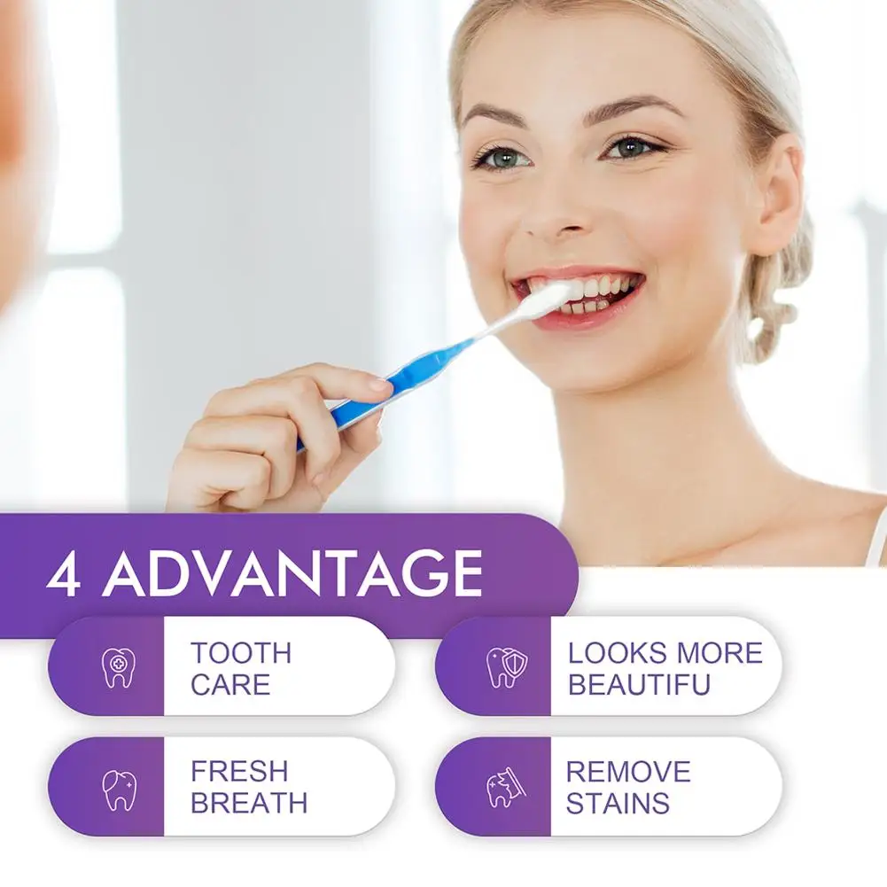 30ml Purple Whitening Toothpaste Removal Tooth Stains Repairing Care For Teeth Gums Fresh Breath Brightening Teeth Care