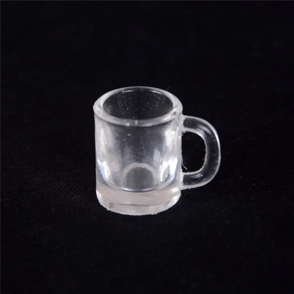 4 шт. 1:12 кукольный домик миниатюрная кухонная посуда пластиковая пивная кружка стеклянные чашки