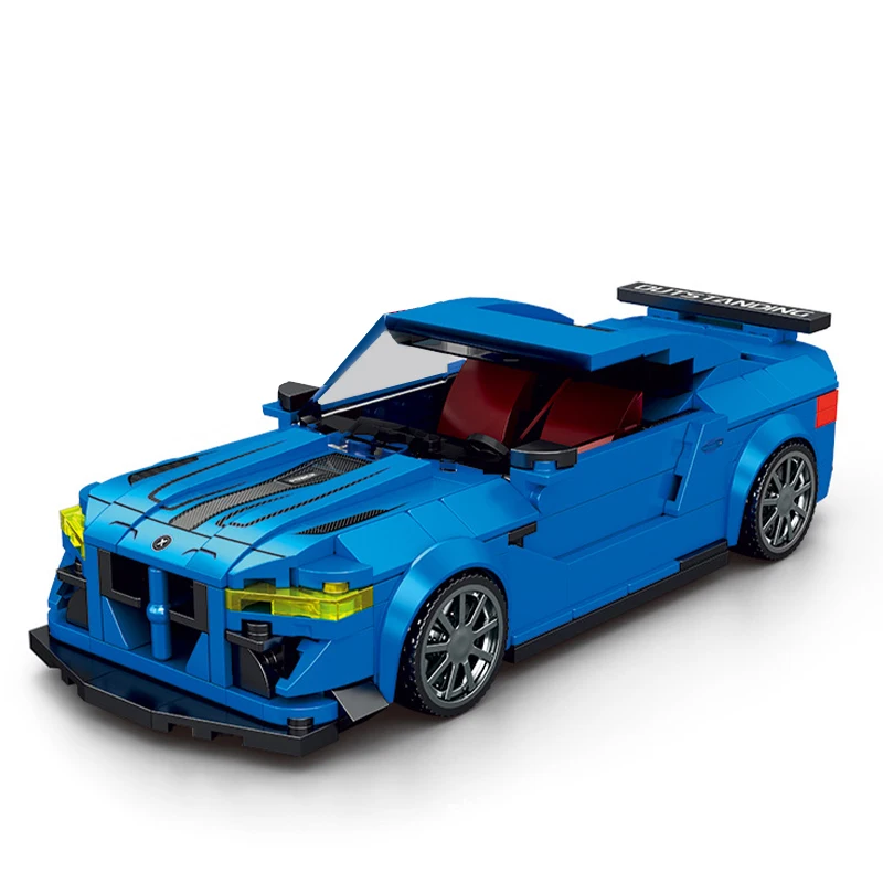M41 Blau Racing Auto Modell Ziegel MOC JD076 Technische Geschwindigkeit Fahrzeug Bausteine Erwachsene Ideen Sammlung Spielzeug Kind Geburtstag Geschenk