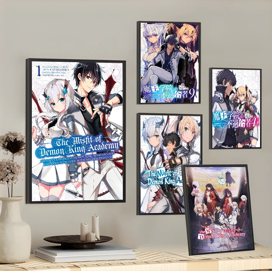 

Anime The Misfit Of Demon King Academy Poster Home Living Room Wall Room Bed Bedroom Home Decoration Gift