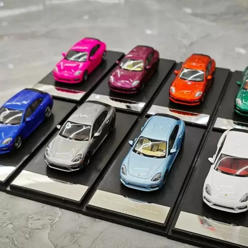 

Новая коллекционная модель автомобиля Porsche Panamera 1:64 из литого сплава, модифицированный спортивный симуляционный автомобиль, миниатюрный коллекционный экспонат, подарки и украшения