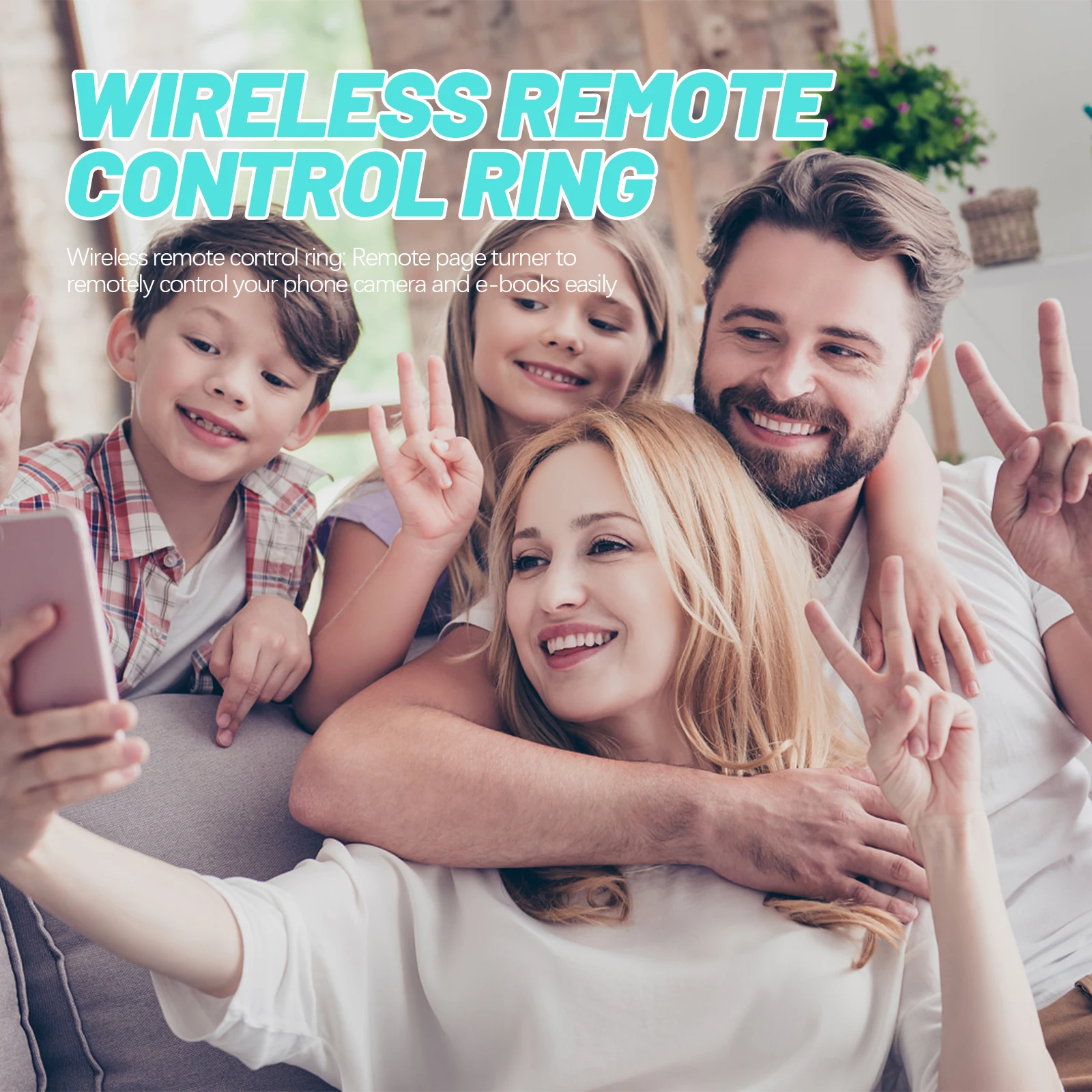 

Wireless Remote Control Page Turner Ring for Phone Scrolling Shutter Tablet Long Life Compatible Accessories