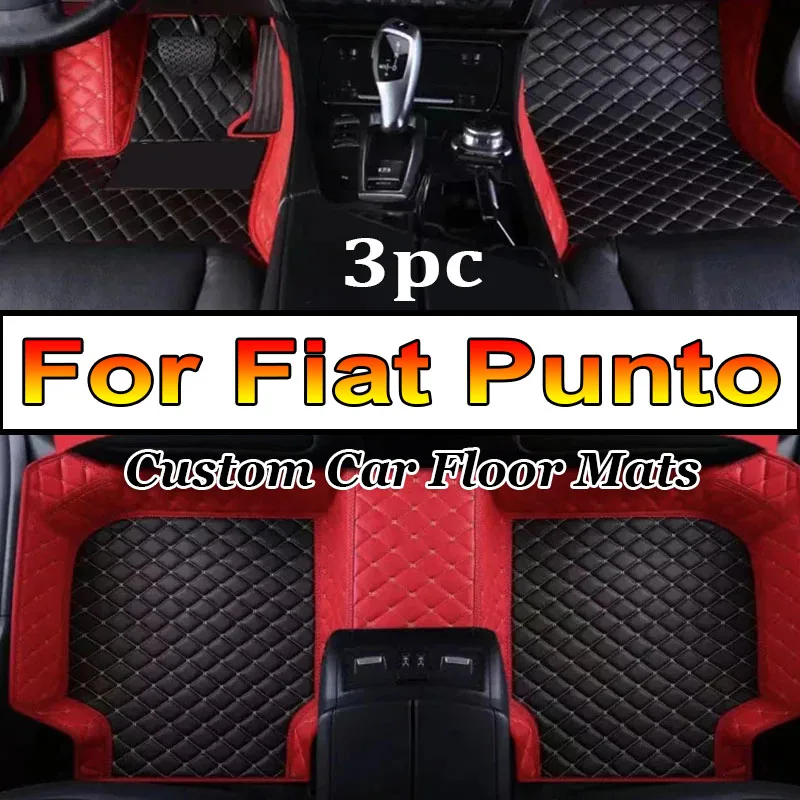 

Кожаные автомобильные коврики на заказ для Fiat Punto 2007, 2008, 2009, 2010, 2011, 2012, 2013, коврики, коврики, подкладки для ног, аксессуары