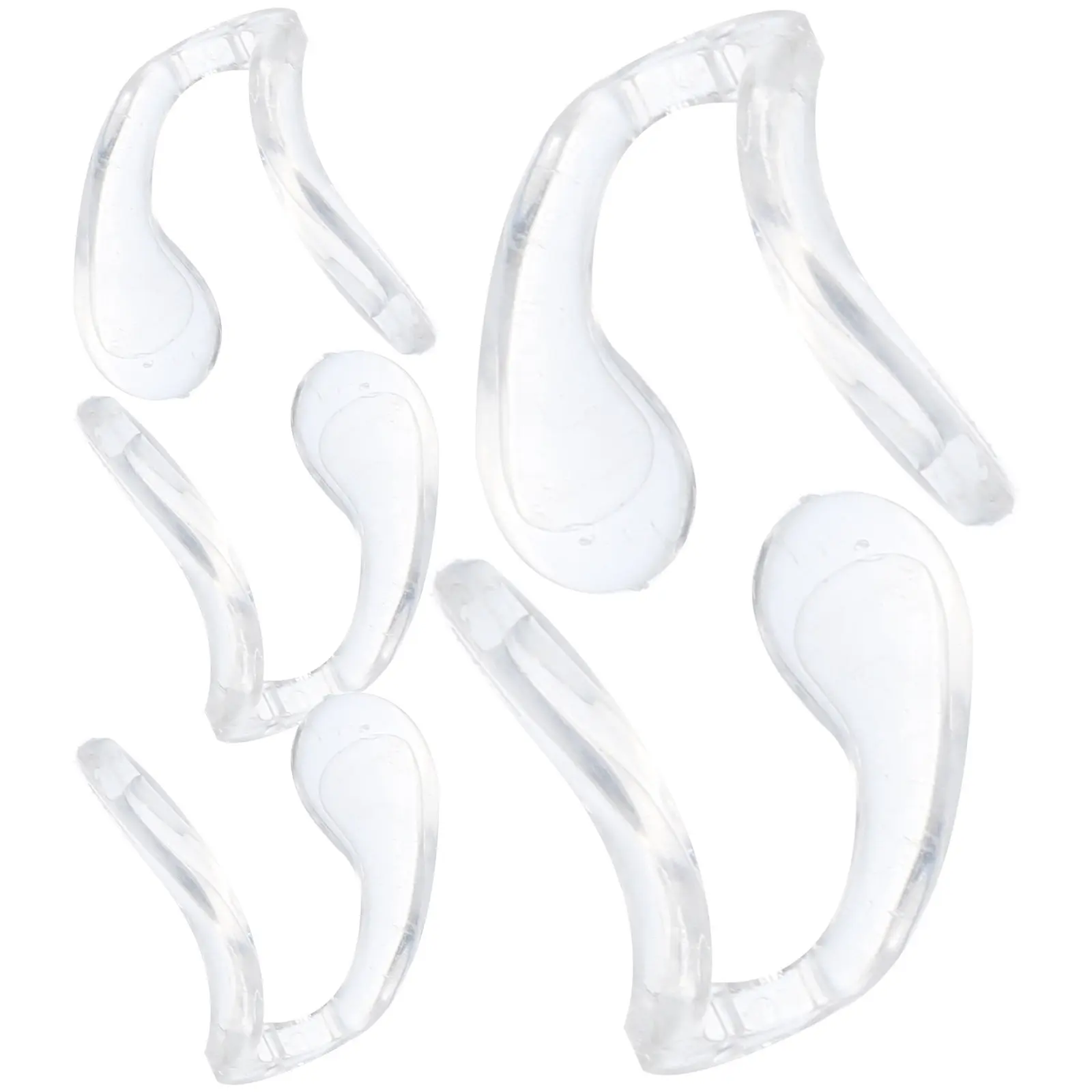 

5 шт. маленьких силиконовых накладок для носа в форме седла, мягкая замена для очков, противоскользящие, комфортная посадка