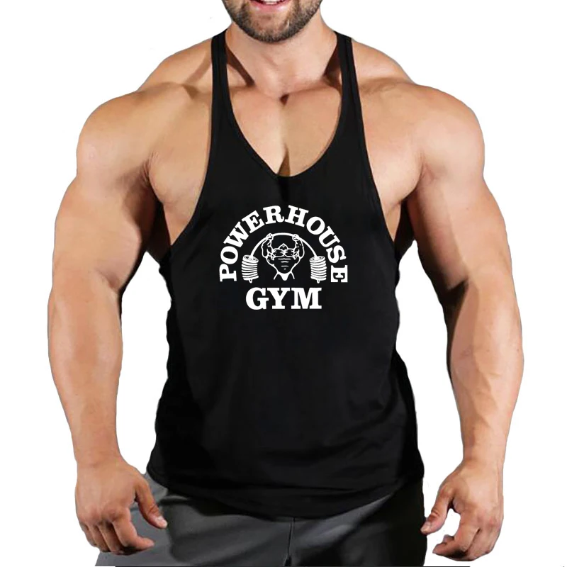 New Arrivals Bodybuilding Stringer Tank Top Man Cotton Gym Sleeveless Shirt Men Fitness Vest Singlet Sportswear Workout Tanktop