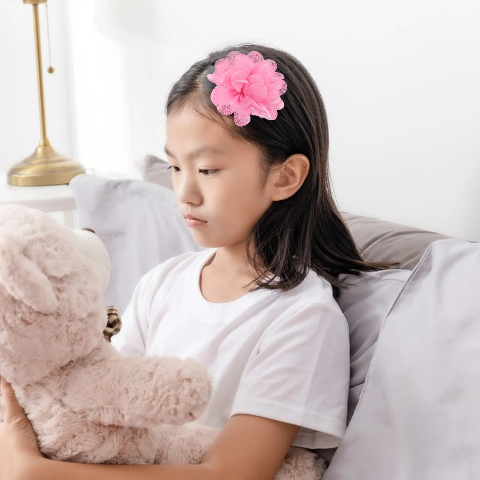 Forcina per capelli da 20 pezzi per ragazze Fermaglio per capelli in chiffon per bambini Forcine per bambina Leggere e confortevoli da indossare tutti i giorni Occasioni speciali