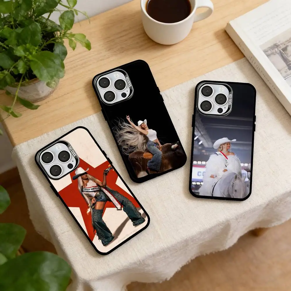 

Cowboy Carter Phone Case For iPhone 17,16,15,14,13,12,11 Plus,Pro Max,XS,Colorful Silver Phone case Funda Cover
